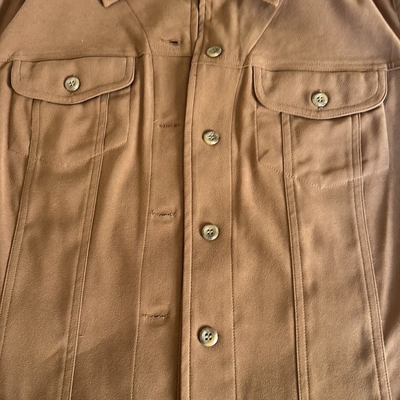 VINTAGE ISLANDER brown button down shirt - Picture 5 of 7